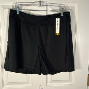 Ambernoon II UPF 50 swim shorter colorsm shorts black size 14